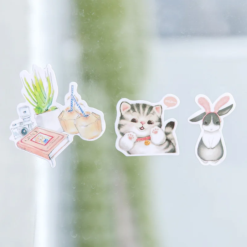 Милый стикер для торта с изображением животных Набор детских канцелярских