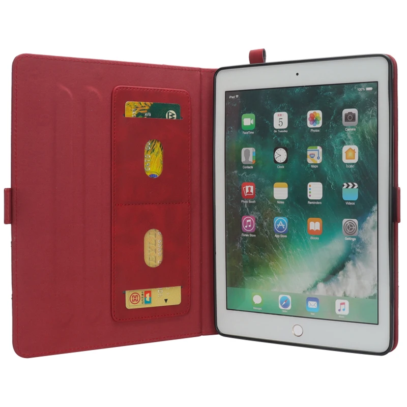 Складной кожаный чехол кошелек с отделением для карт Apple iPad Air3 2019 откидной