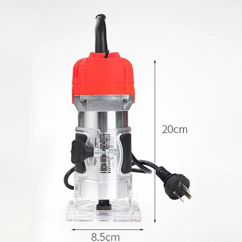 

30000 680W Wood Router Trimmer 6.35mm Copper Motor Electric Woodworking Hand Trimmer Engraving Machine Wood DIY Power Tool