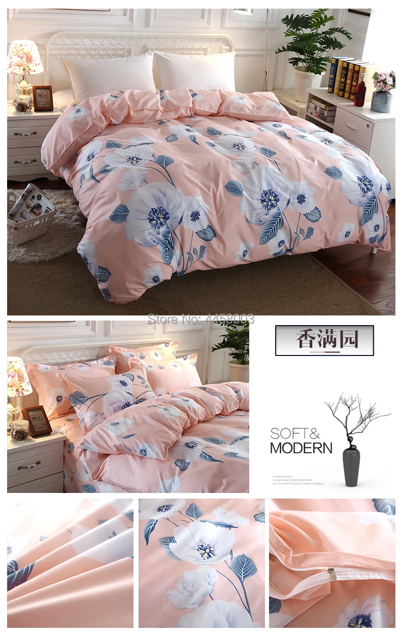 1Pcs Duvet Cover Printing Quilt Cover Twin Full Queen King Single modern fashion comfortable Skin Care Cotton Bedclothes