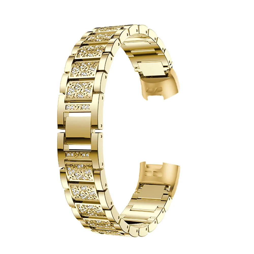 

For Fitbit Charge 3 Wrist New Fashion Luxury Watch Band Bling Rhinestone Metal Bracelets For Fitbit Charge 3 Replacement Straps