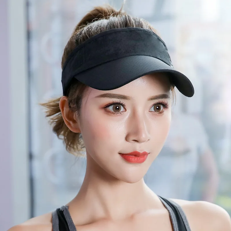 

New Fashion Summer Tennis Adjustable Hats for Women Sun Visors Quick-drying Outdoor Travel Running Sport Baseball Cap ZY01