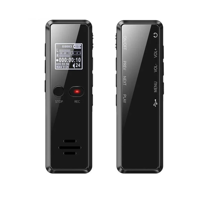 Микродиктофон V90 с голосовой активацией диктофон для записи аудио на большие