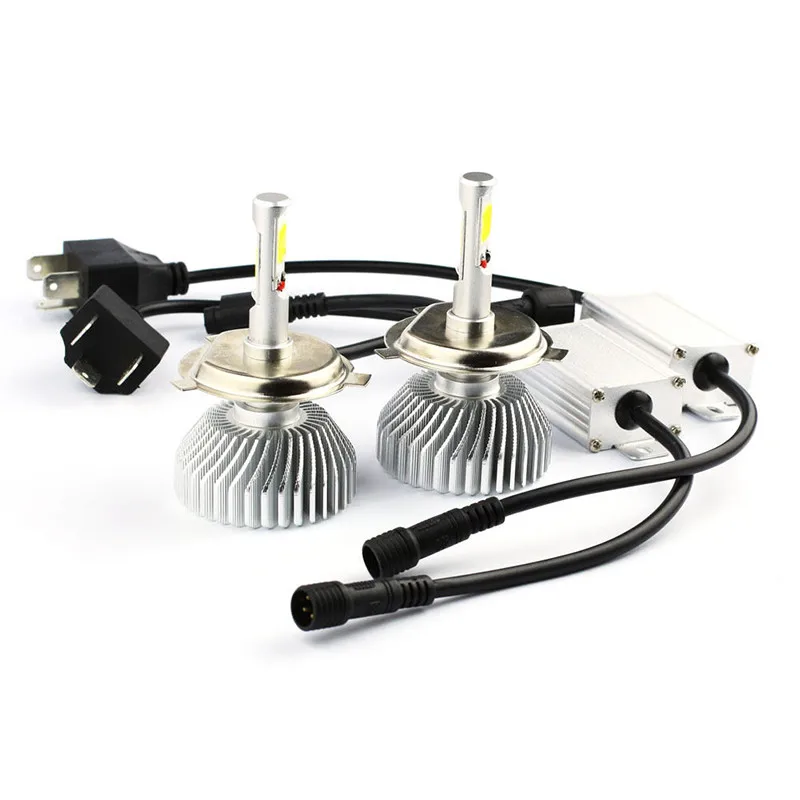 2 шт. низкое потребление высокая яркость ультра длинная жизнь фар 6000k 60W 2000LM H4