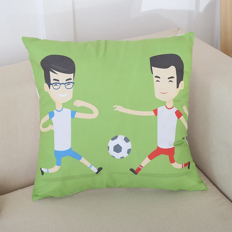 Наволочка Cecil с изображением спортивного футбола домашний декор наволочка для