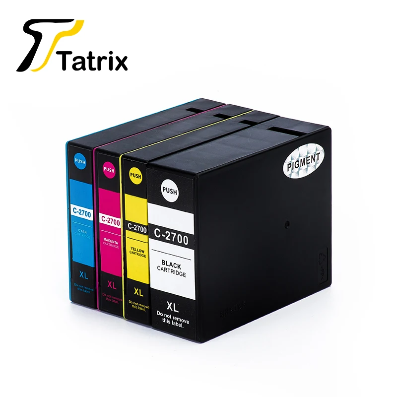 Совместимый чернильный картридж Tatrix PGI 2700 PGI2700 2700XL для струйного принтера Canon MAXIFY