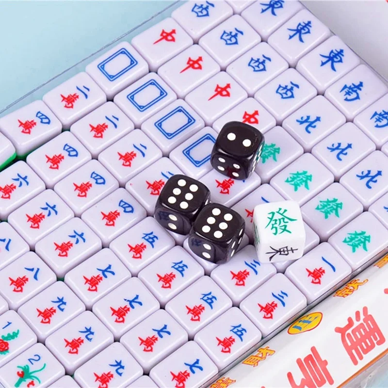 HOT-New Mini Mahjong Chinese Family Board Games Portable Set Antique Game | Дом и сад