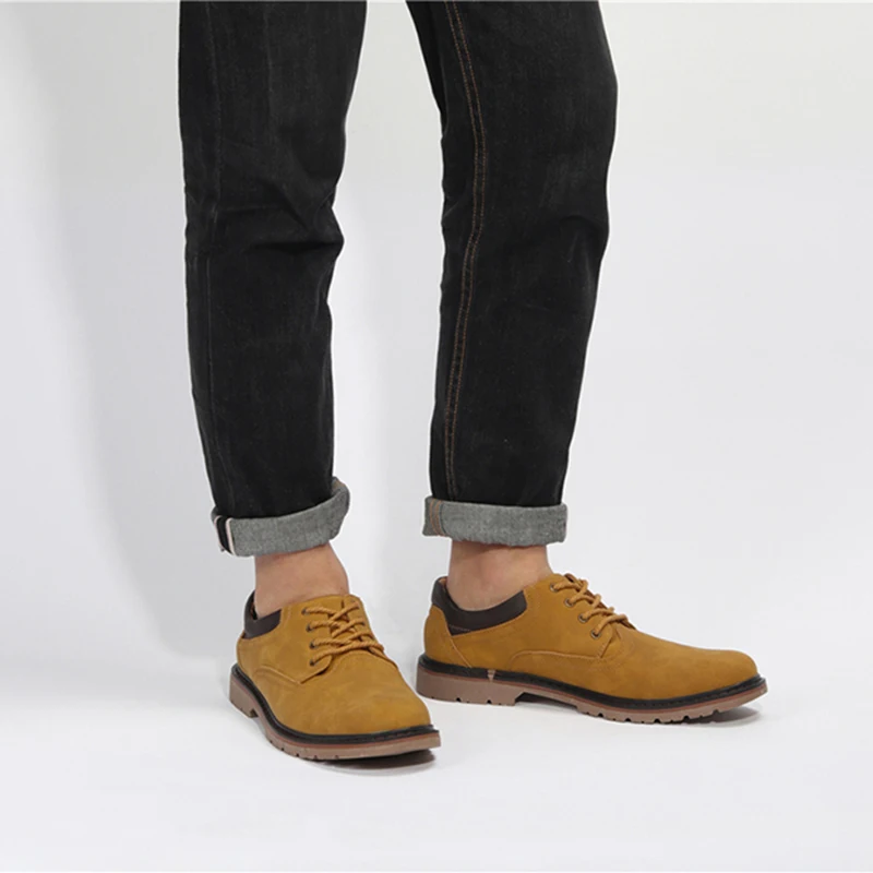 2019 Spring Men leather shoes driving brand luxury fashion designer casual male oxford #W333 | Обувь