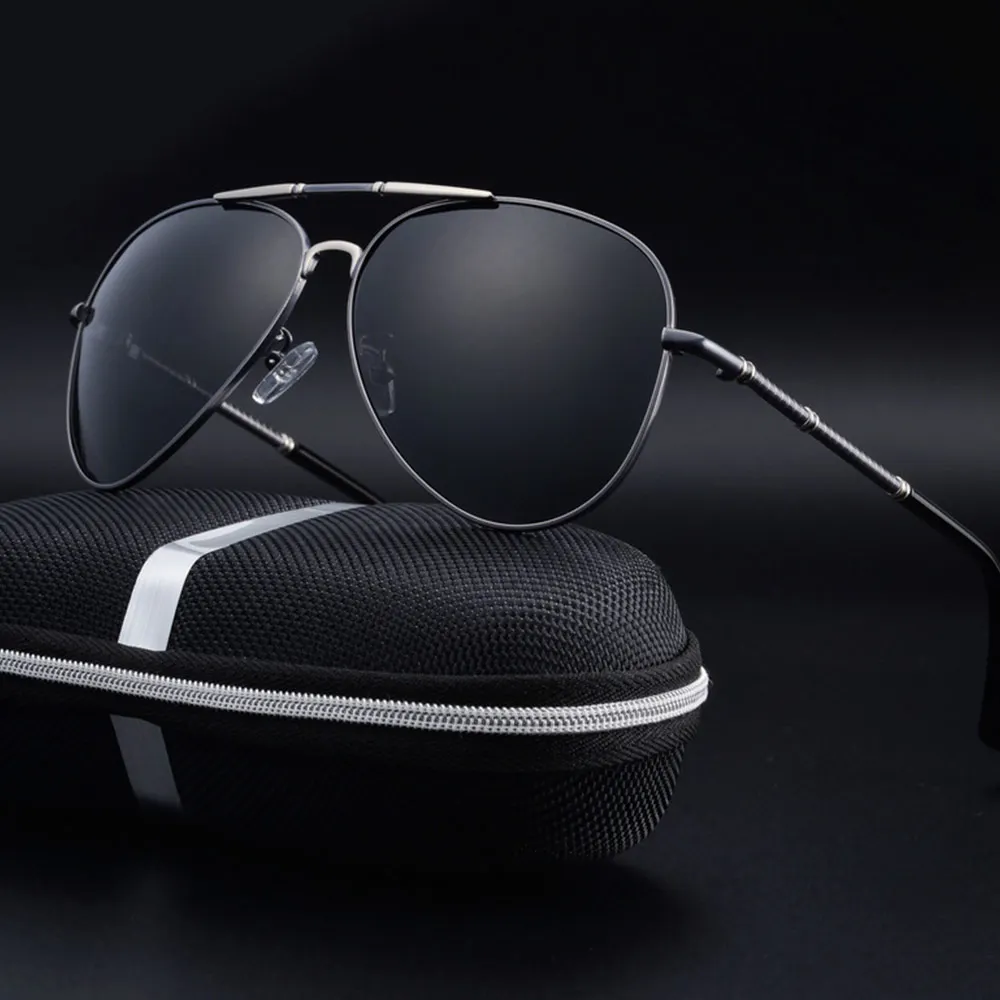 Мужские поляризационные солнцезащитные очки классические для вождения UV400
