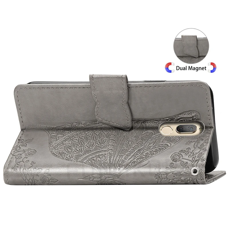3D Butterfly Leather Flip Case For Huawei P30 P20 Lite P Smart Z Y6 Y7 2019 Y9 Y5 Prime 2018 Honor 10X 8A 8S Mate 20 Pro Cover | Мобильные