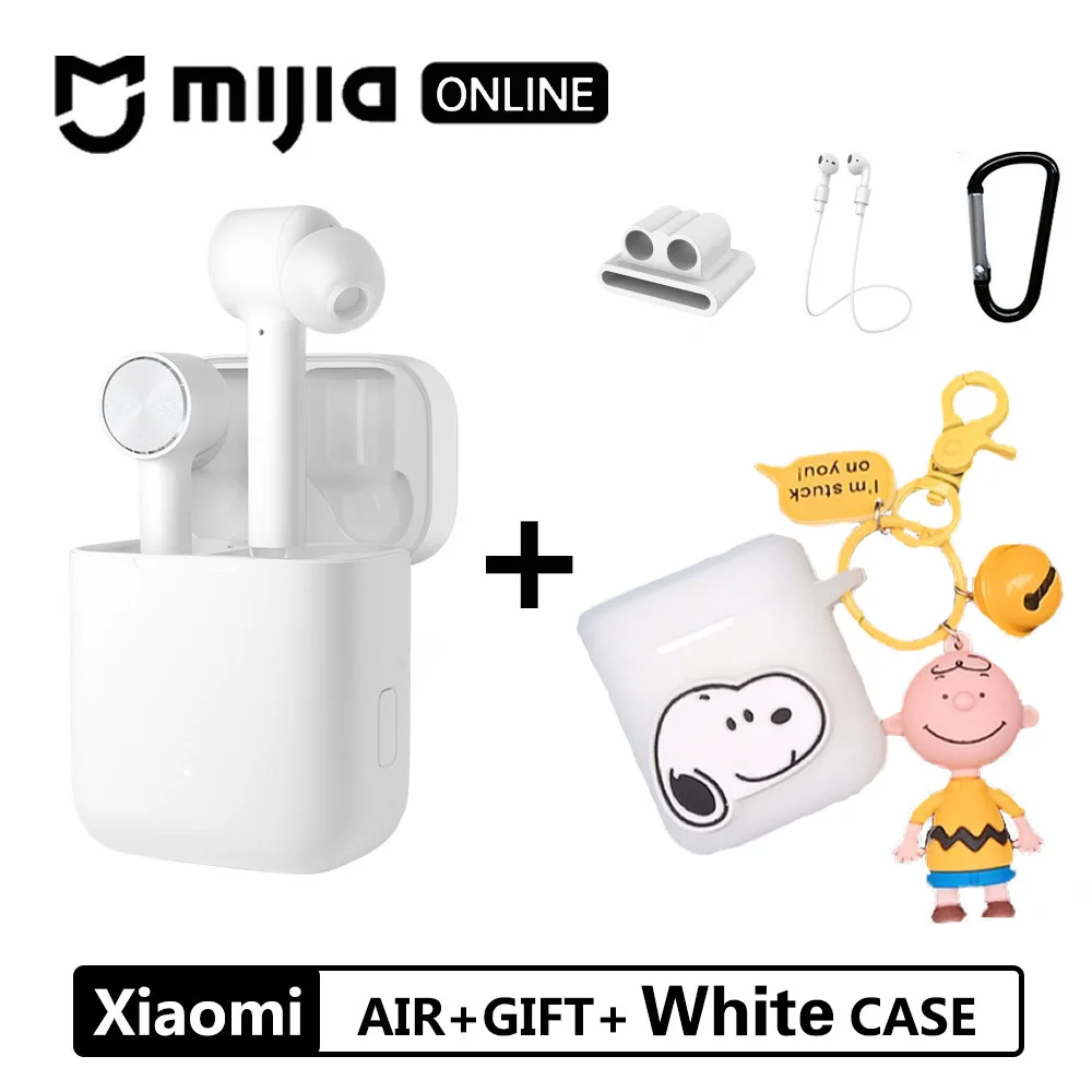 air with gift Xiaomi Airdots Pro Bluetooth наушники Air TWS гарнитура истинный беспроводной стерео смарт сенсорный ANC автоматическая пауза кран управление спортивные наушники - Цвет: air with gift