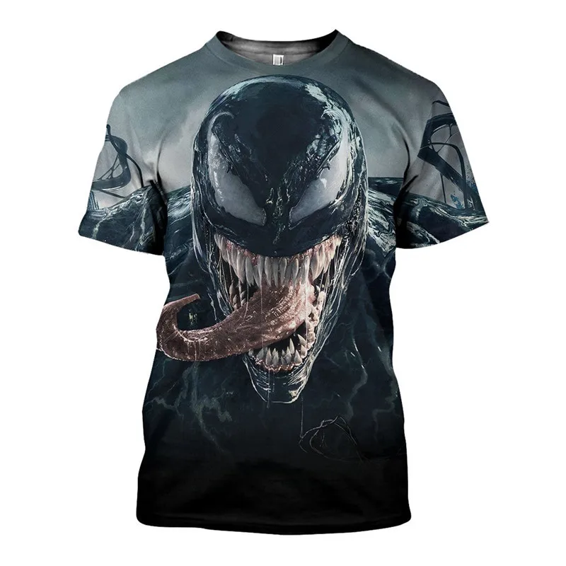 2019 горячая Распродажа Venom мода с коротким рукавом унисекс Топы модная футболка