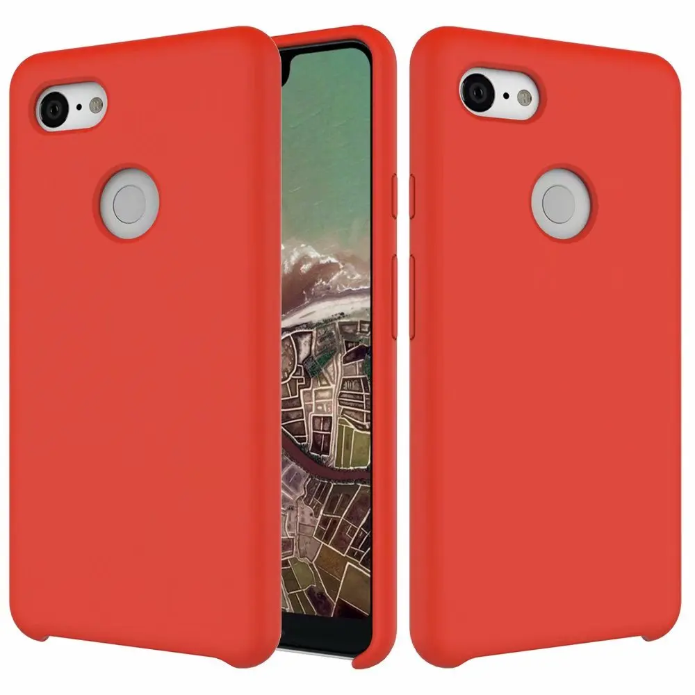 Red Для Google Pixel 3 XL силиконовый чехол, ТПУ Мягкий Гладкий противоударный чехол для Google Pixel3 XL3 XL 3 Крышка защитный экран - Цвет: Red