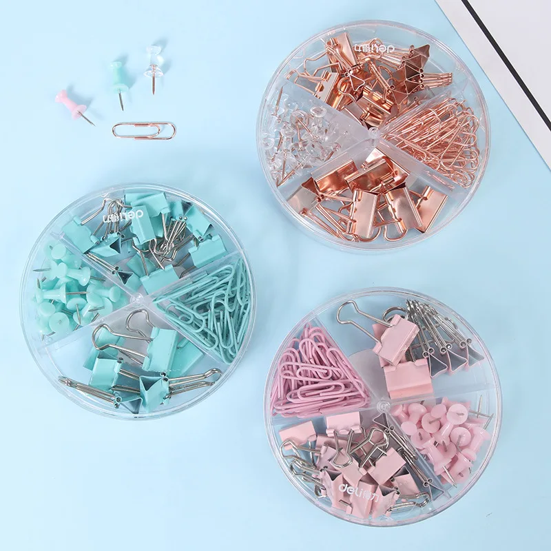 Креативные корейские Металлические Зажимы для бумаг Coloffice набор зажимов бумаги с