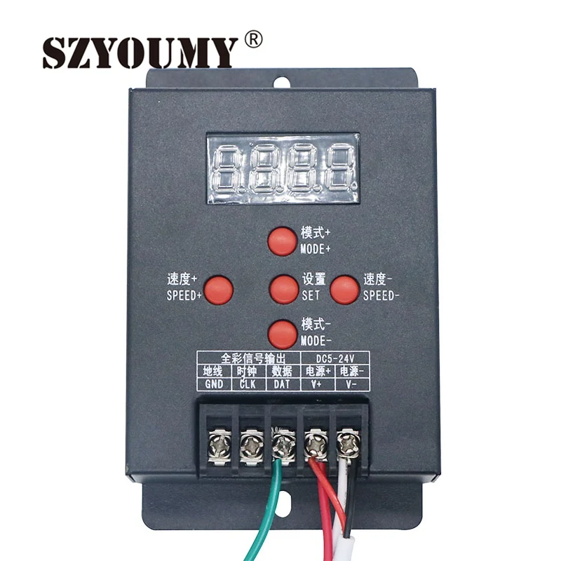 SZYOUMY мини интеллектуальный RGB LED контроллер T 500 WS2811 WS2801 LPD6803 для 5050 Волшебная Мечта