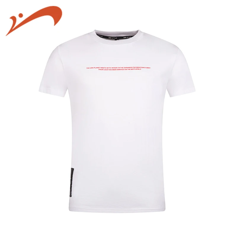GRN Men's Knitted Round Neck Short Sleeve T-Shirt 2019 New Summer Letter Print Cloth Sportswear | Спорт и развлечения