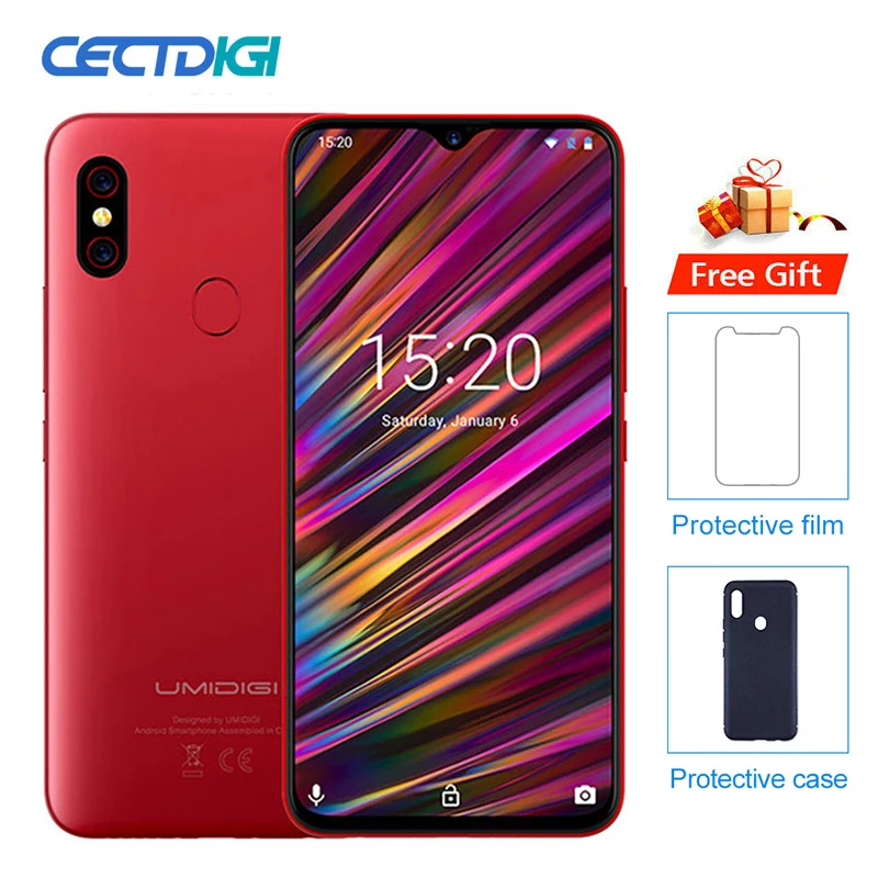 UMIDIGI F1 6 3 &quotв виде капли воды FHD + безрамочный экран с Дисплей Helio P60 Android 9 0 4 Гб
