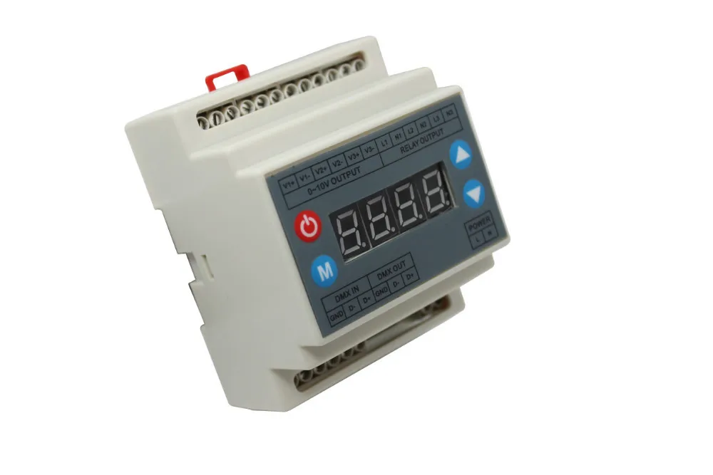 Высоковольтный DMX512 до 0-10 в диммер (3 канала) AC90-240V вход сигнала dmx512 3 канала В выход