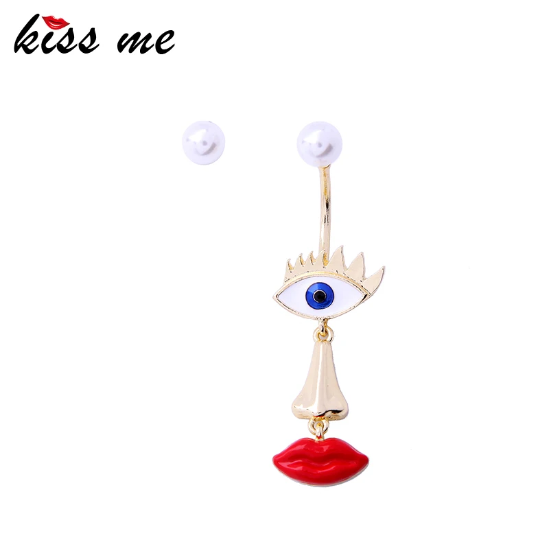 Женские асимметричные серьги с эмалью KISS ME корейские модные простые Подвесные
