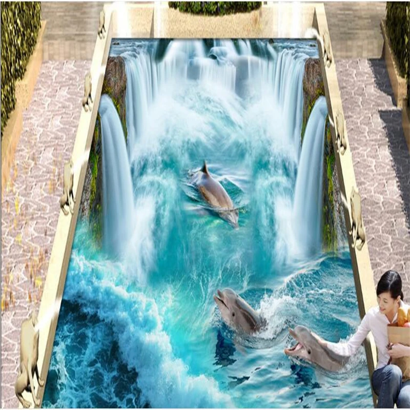 3D фон для рисования настраиваемый большой водостойкий ПВХ водостойкий|3d painting|3d