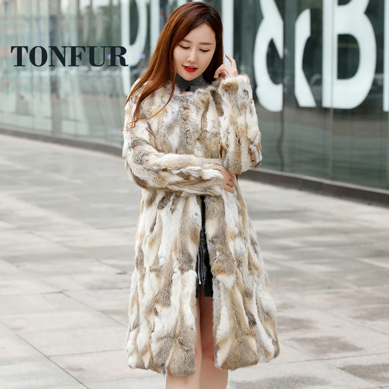 Женское длинное винтажное пальто из натурального меха Прямая поставка TSR127 |