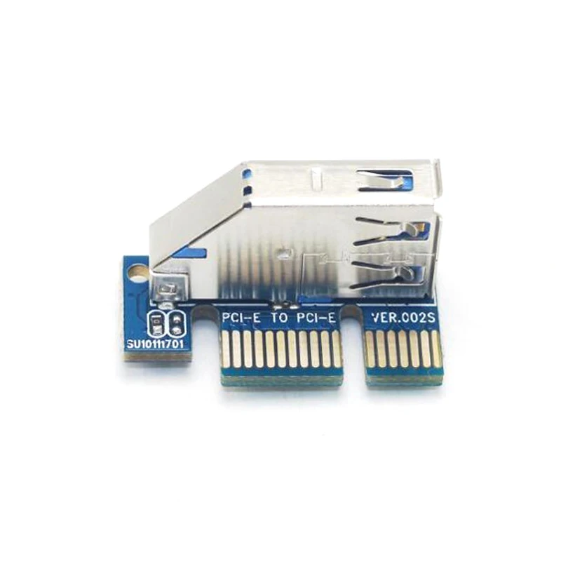 Адаптер PCI E Express 1X к расширитель переходная карта кабель USB 3 0 SATA питание для