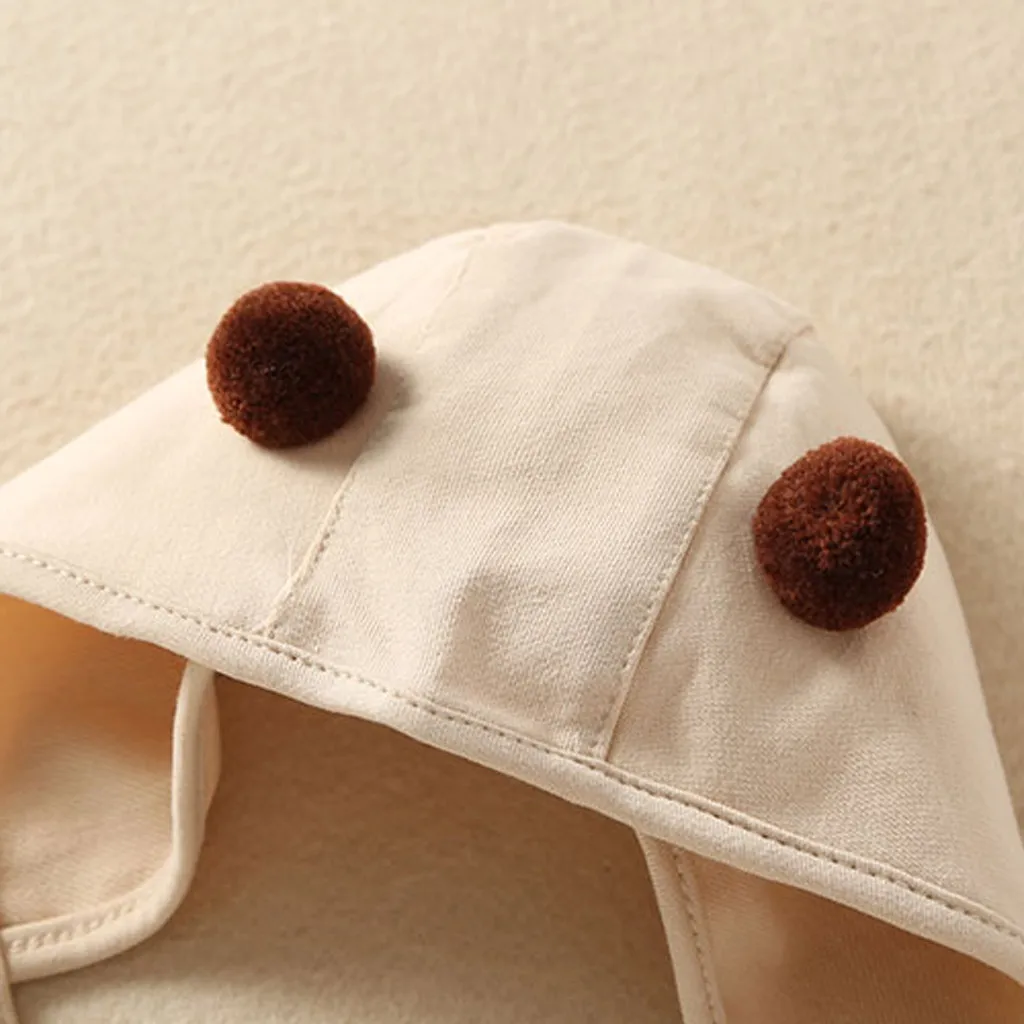 

2019 baby romper Newborn Infant Baby Girls Straps Cartoon Pompon Romper Sunsuit Hat Bodysuit