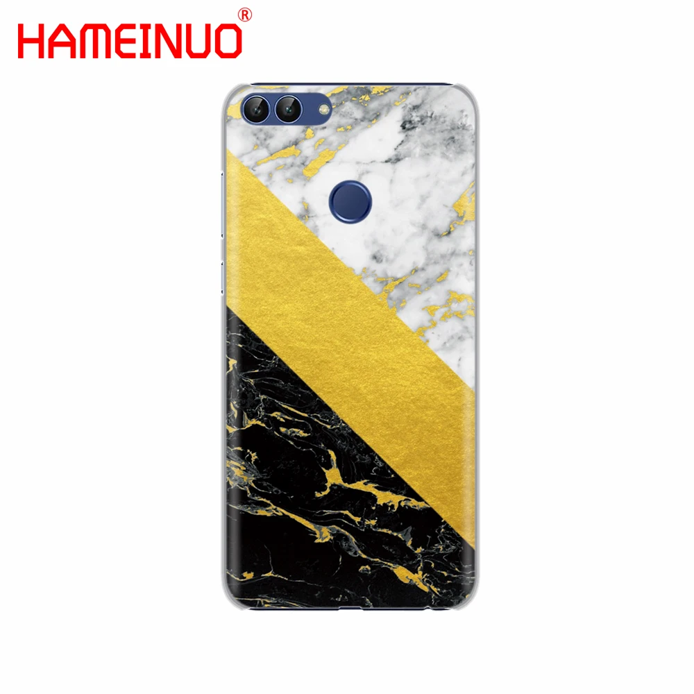 HAMEINUO мраморный зеленый камень чехол для сотового телефона huawei Honor 7C Y5 Y625 Y635 Y6 Y7 Y9