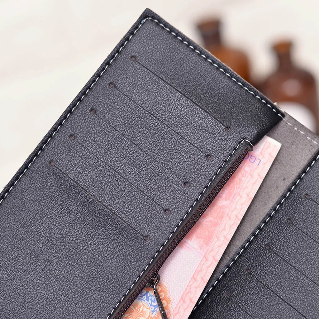 Женский кошелек модный на молнии для карт Простой Длинный монет держатель