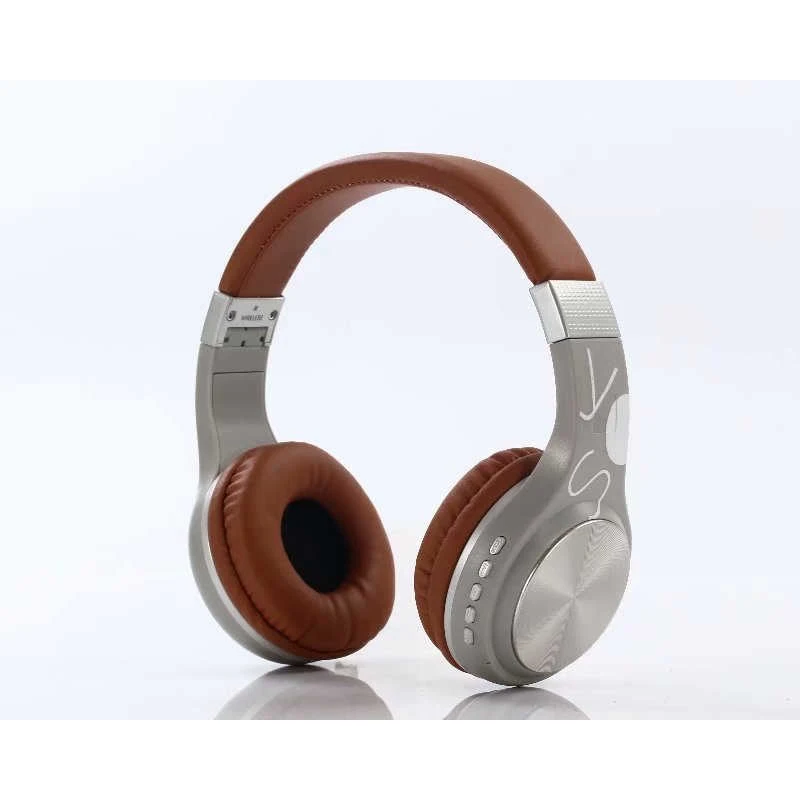 brown Беспроводные наушники с шумоподавлением, bluetooth-гарнитура с микрофоном, складные Игровые наушники для iPhone, Xiaomi, samsung, компьютера - Цвет: brown
