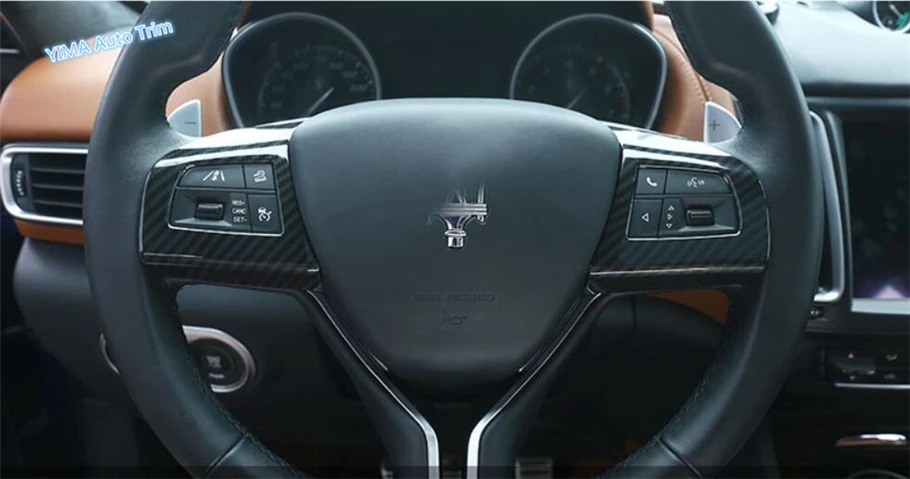 Lapetus автомобильный Стайлинг руль кнопка рамка крышка Накладка подходит для Maserati