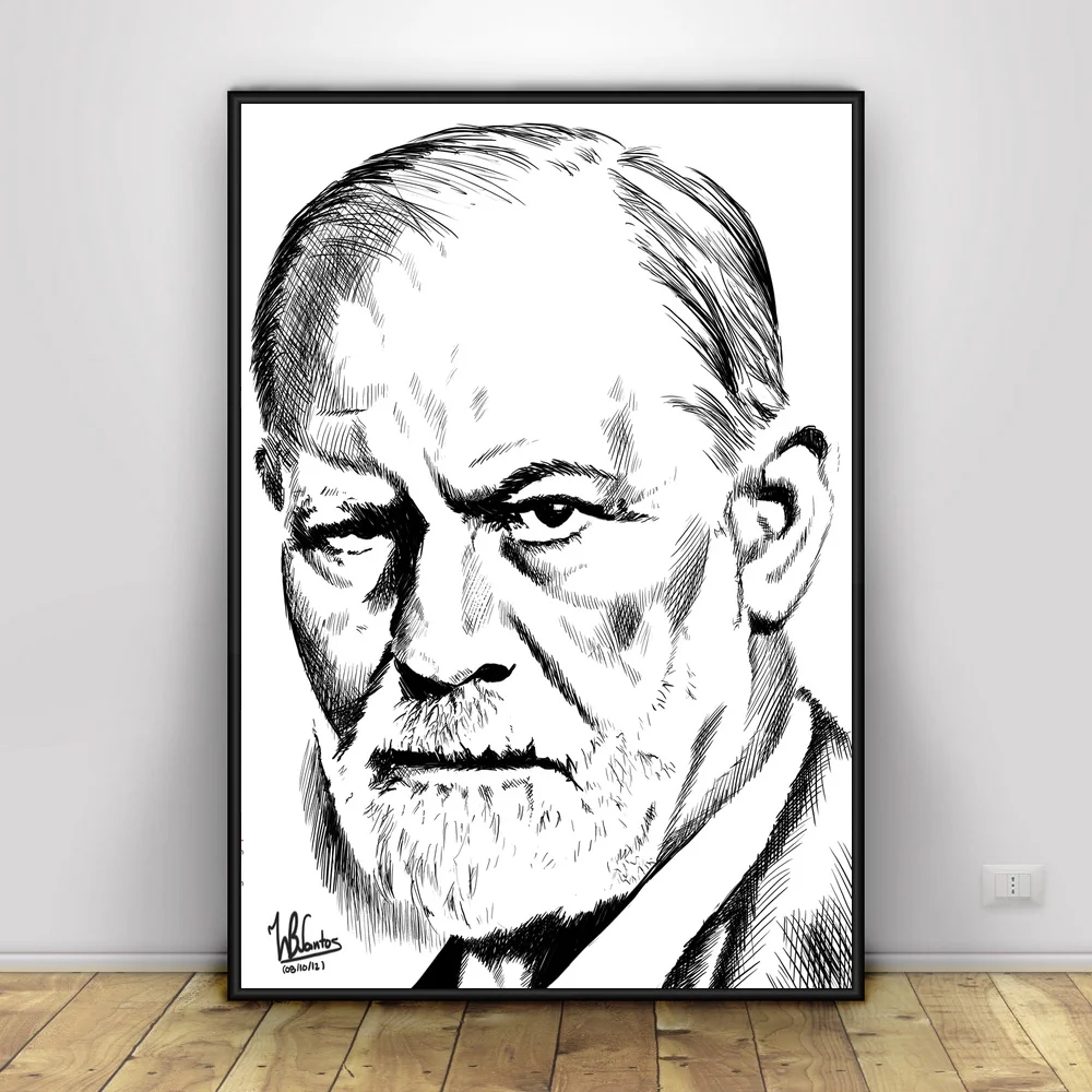 Шелковый постер Sigmund Freud для домашнего декора 12x18 20x30 дюймов|Рисование и