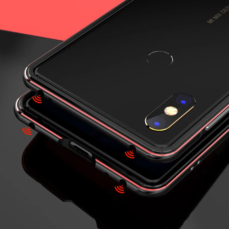 

For Xiaomi mix 2S case Metal Frame Back Cover For Xiaomi mix2 S shell Aluminum Transparent cases