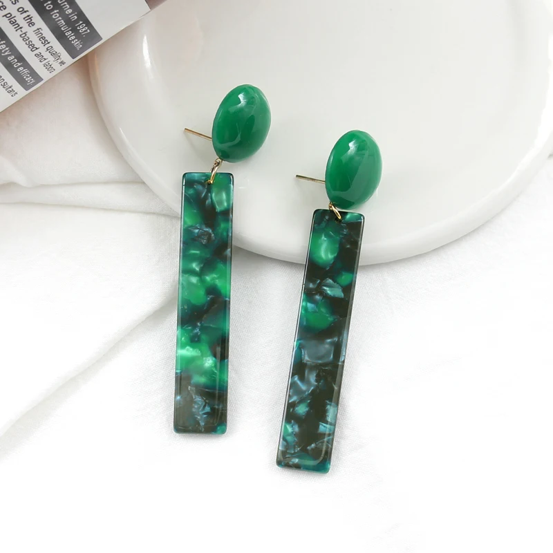 Женские модные геометрические серьги подвески в стиле ретро квадратные