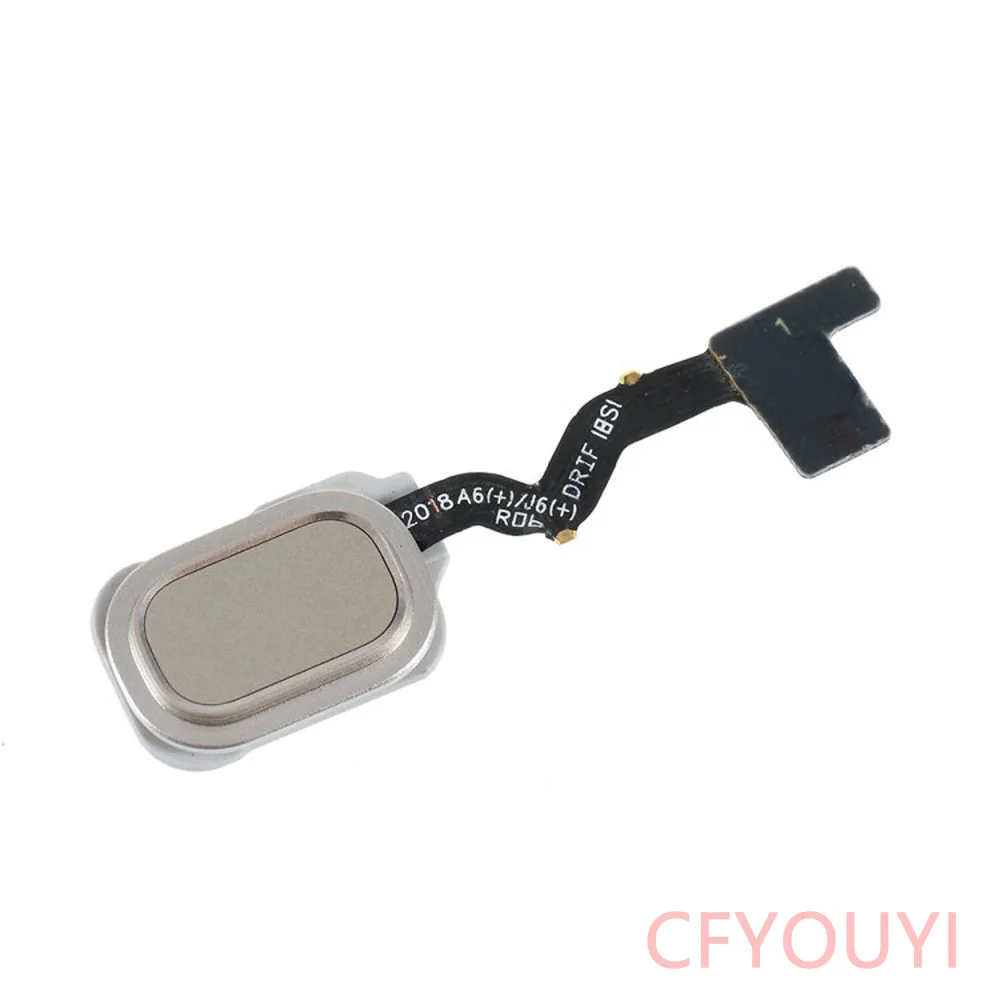 For Samsung Galaxy A6 A600 Touch ID Home Button Key Fingerprint Flex Cable Plus A605 A6+ | Мобильные телефоны и