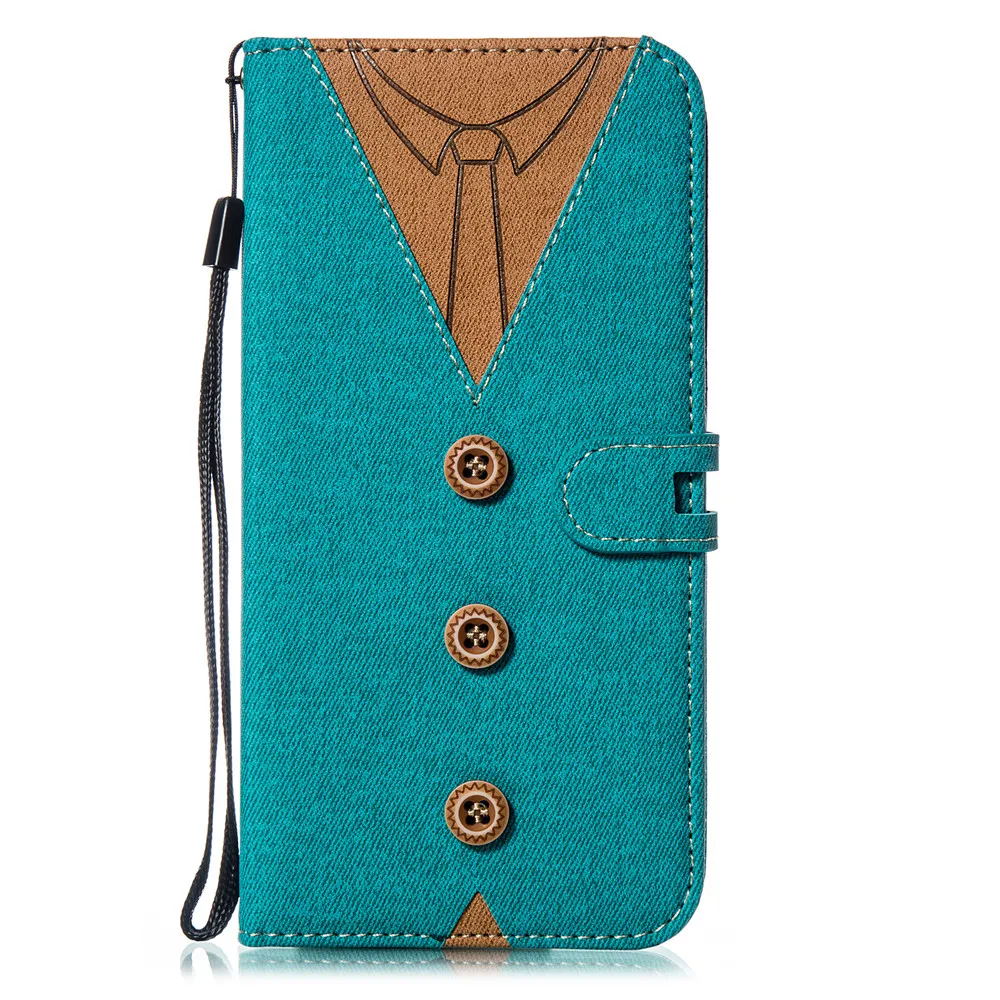Green Necktie Стильная перекидная книжка чехол для телефона для samsung Galaxy A3 A5 A6 A8 A7 A9 S8 S9 S10 Lite Plus с галстук-бабочка с карманом для карт - Цвет: Green Necktie