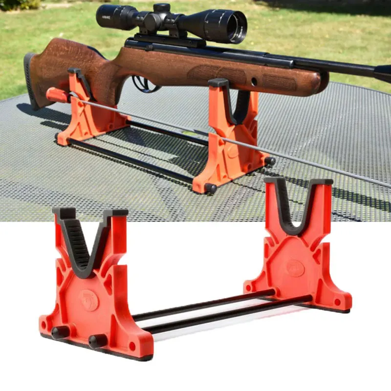 2pcs Tactical Cleaning & Maintenance&Display Rifle Stand Gun Rack Cradle Holder Bench Rest Wall Stand