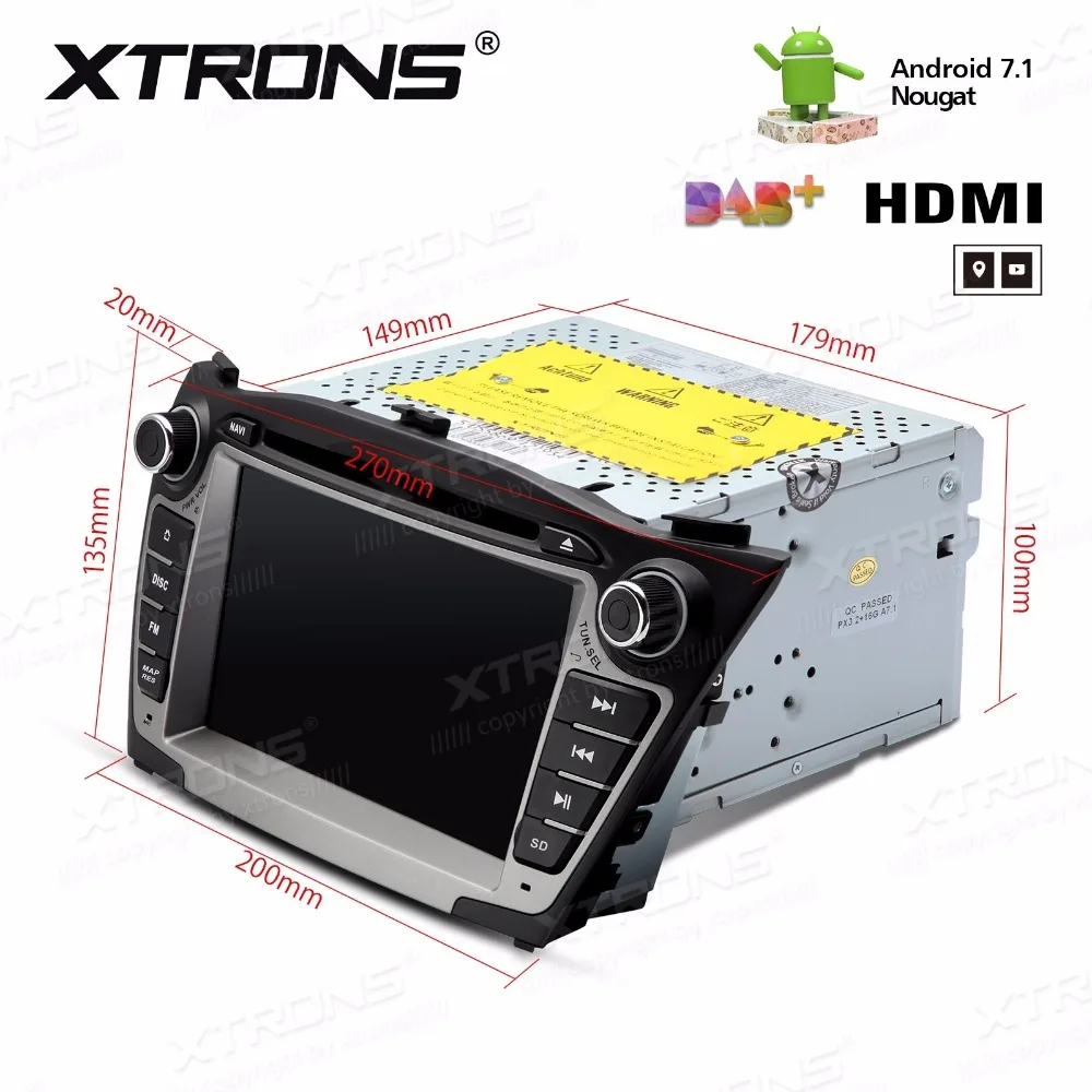 7 &quotОС Android 1 nougat автомобильный DVD для Hyundai Tucson 2009 2015 и ix35 с 2 Гб оперативной памяти