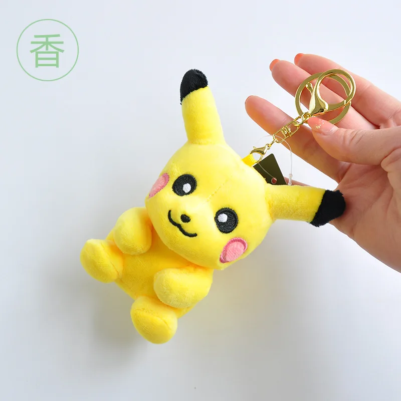 Плюшевый брелок Pikachu второго поколения с застежкой для игрушек 1 шт. 10 см сумка