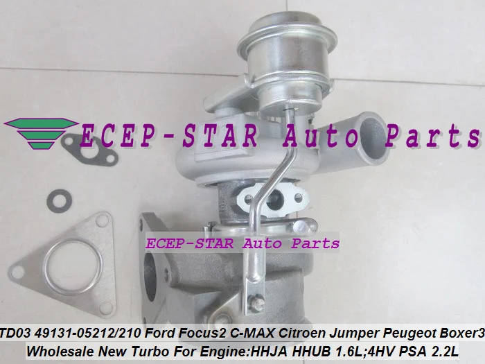 TD03 49131-05212 0375K7 Turbo For Ford Focus 2 Fiesta VI HHJA HHUB 1.6L Citroen Jumper Peugeot Boxer 3 4HV PSA 2.2L | Автомобили и