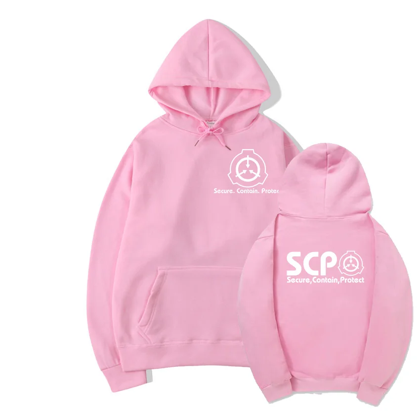 Мужская толстовка с капюшоном SCP защитой от специальных процедур Мужской пуловер