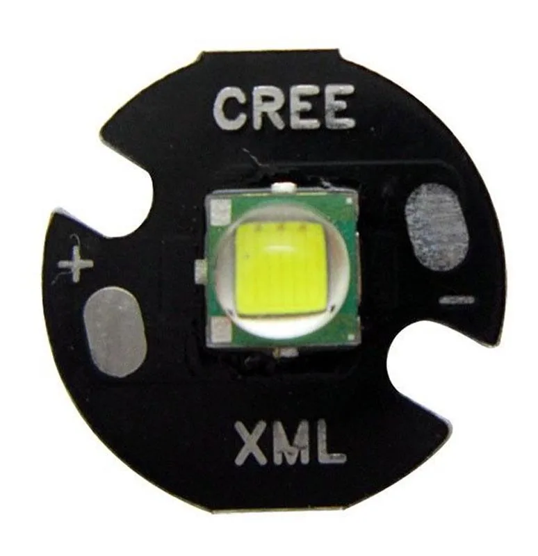 Оригинальный светодиодный фонарик CREE 10 Вт XML L2/XML T6 t6 белый 6500 K с 16 мм базой | Лампы
