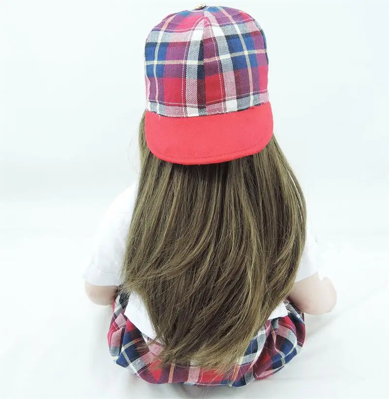 Детская Мягкая виниловая кукла 22 дюйма Реборн детские куклы для девочек подарок