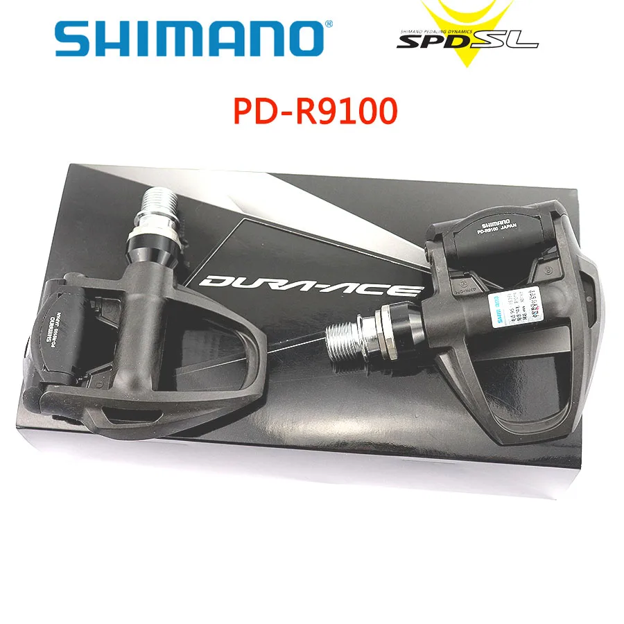 SHIMANO DURA ACE PD R9100 педаль с самоблокирующимся черным углеродным волокном педали для