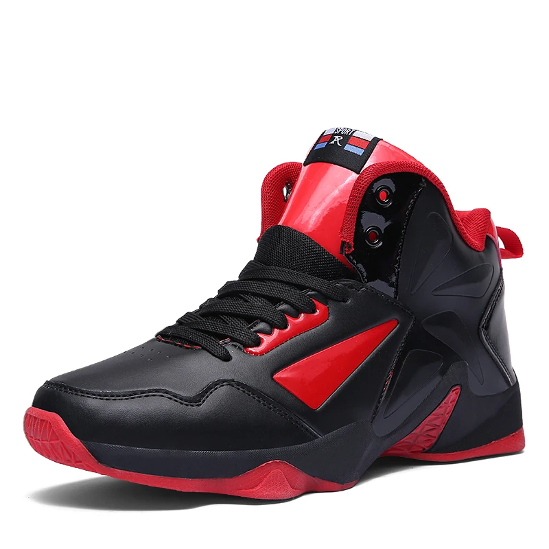 black red Большие size37-46 баскетбольные кроссовки, профессиональная Баскетбольная обувь, мужские спортивные кроссовки jordan, Женская дышащая обувь с воздушной подушкой - Цвет: black red