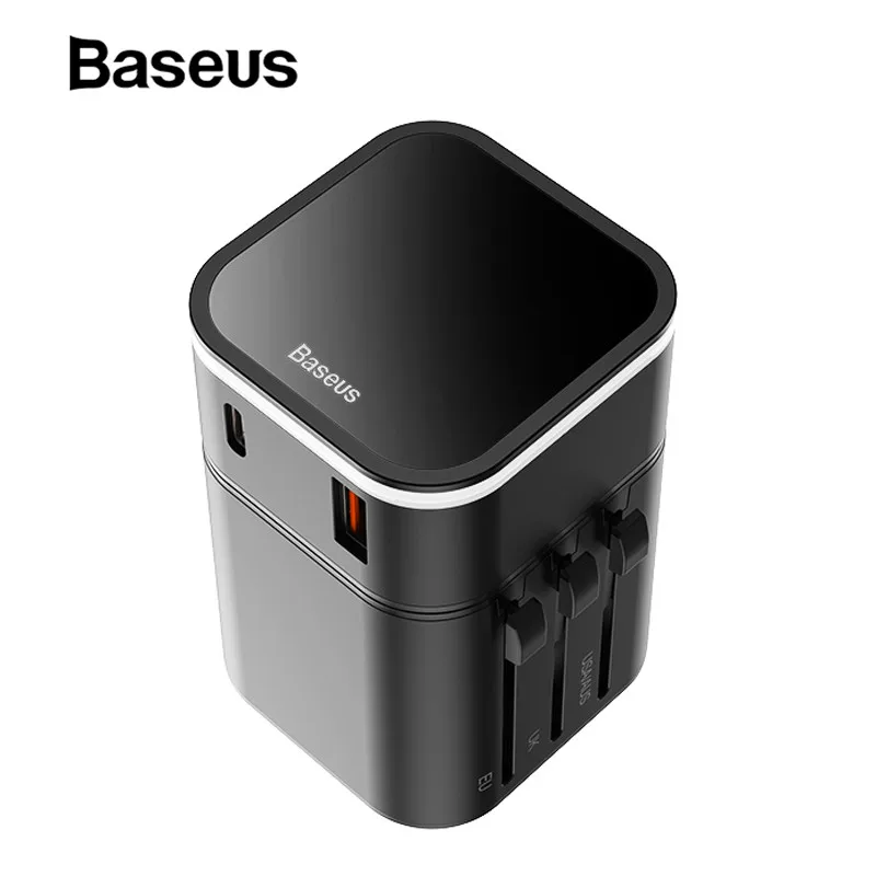 Baseus 18 Вт USB зарядное устройство Quick Charge 3 0 для iPhone X 7 8 порта дорожное настенное