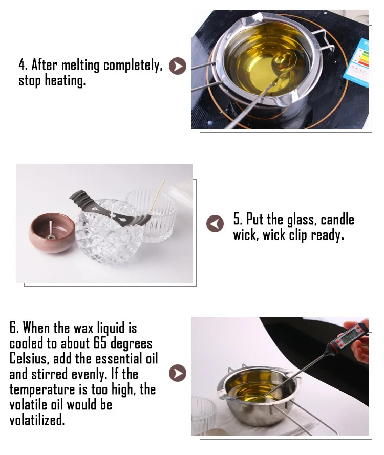 CHUANGGE DIY подсвечник ручная свеча восковая чашка Стеклянный Подсвечник Контейнер домашние Принадлежности для изготовления свечей J