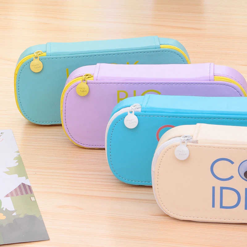 1 шт. чехол для карандашей большой вместимости|stationery pencil box|large capacity bagpencil case |