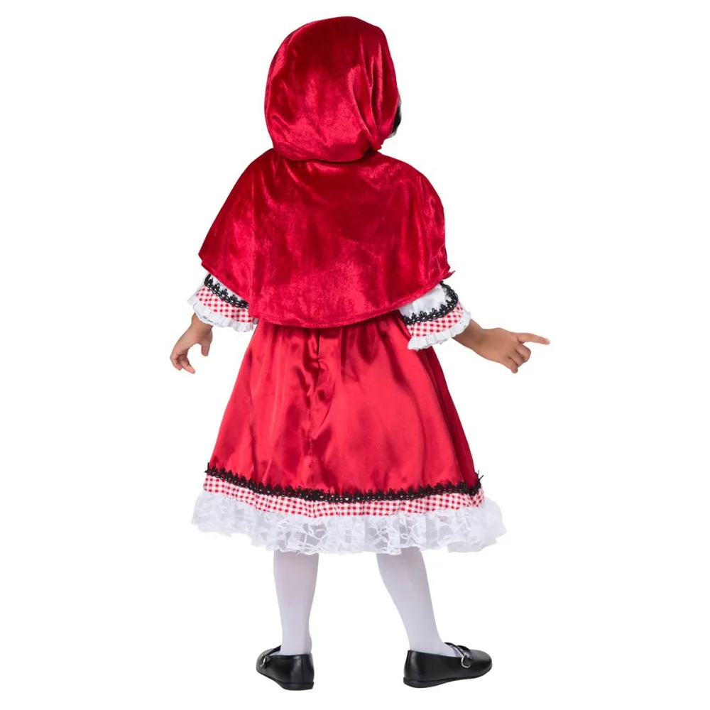 

Girls Little Red Riding Hood Costume Princess Dress Christmas Carnival Halloween Kids Fancy Dress Children's masquerade costume