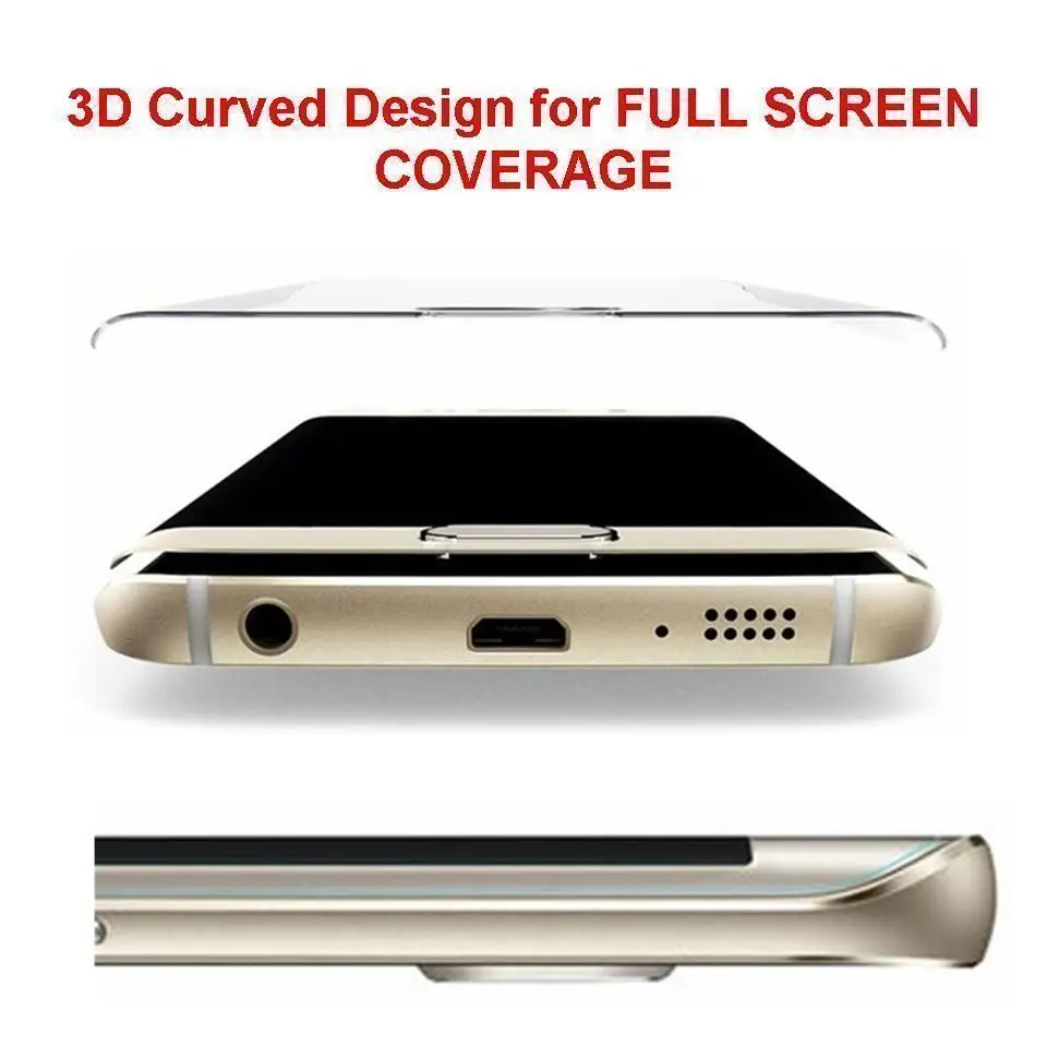 9H Премиум 3D полное покрытие Закаленное стекло Защитная пленка для экрана Samsung Galaxy
